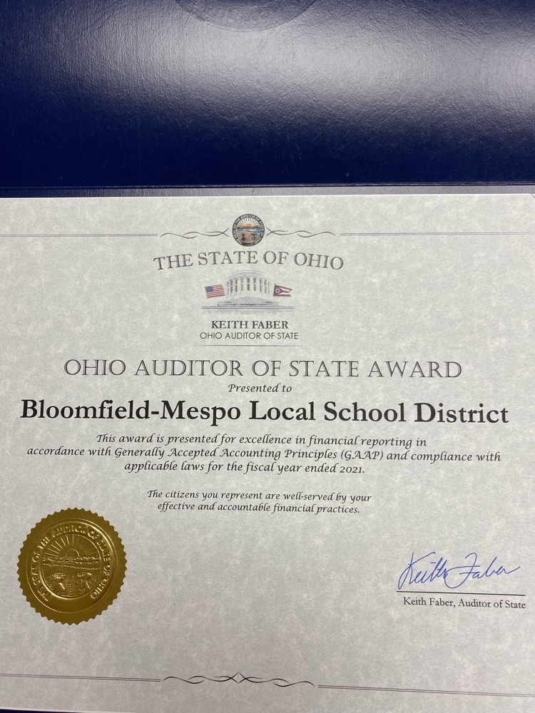 Ohio Auditor of State Award
